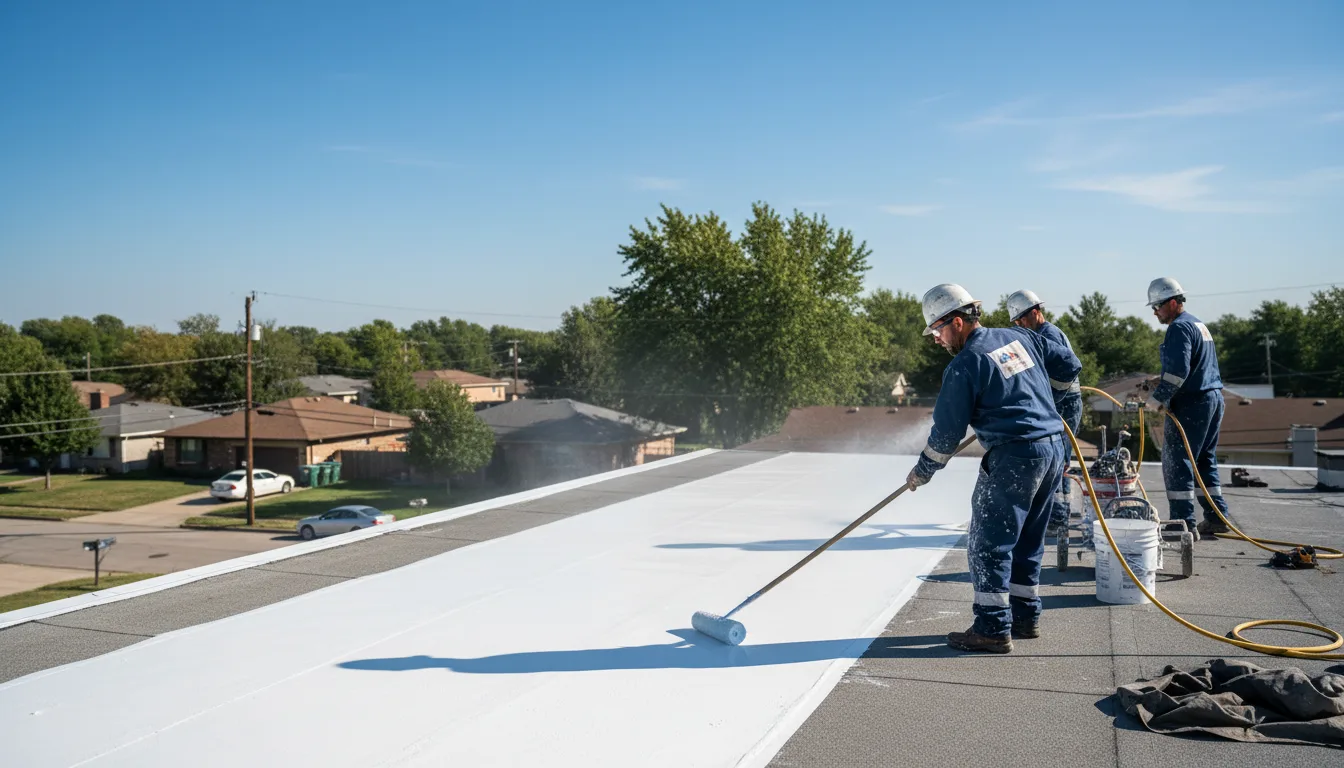 Commercial roof coating in Bondurant, WY near me